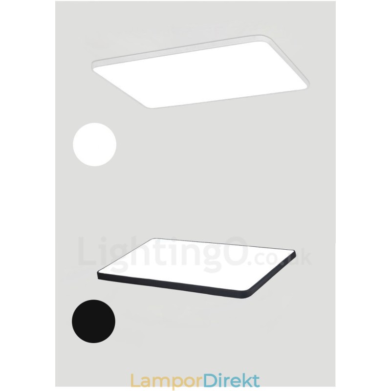 Dimbar Modern Och Modern Nordisk Stil Infälld Taklampa Med Akrylskärm Med Fjärrkontroll