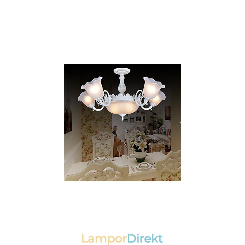 Flush Mount Lights White European Retro Classic