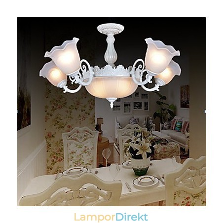 Flush Mount Lights White European Retro Classic