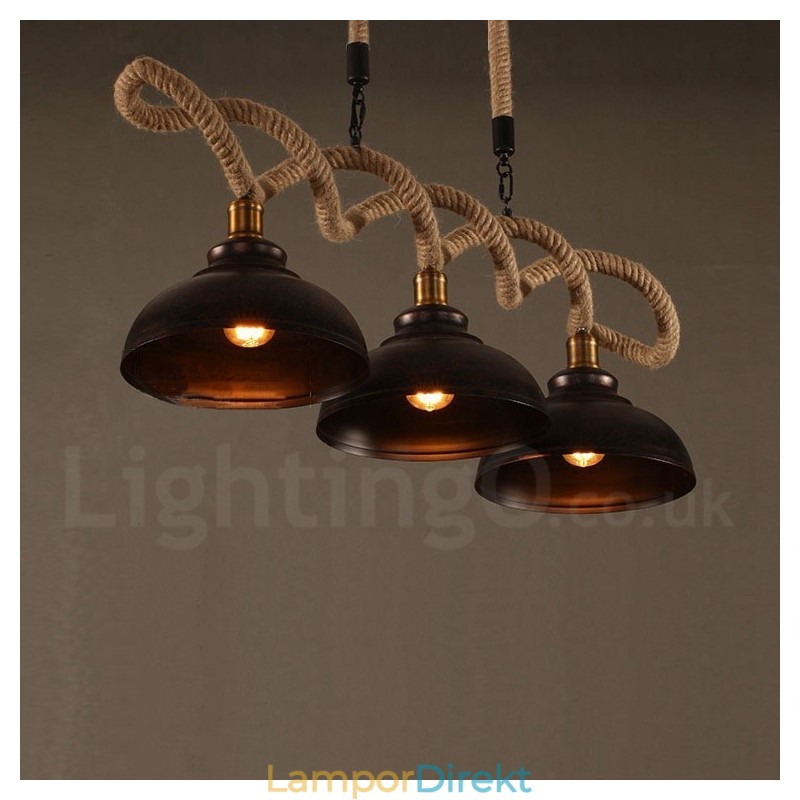 3 Ljus Pendelljus Taklampa