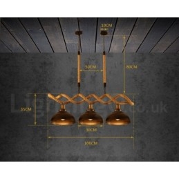 3 Ljus Pendelljus Taklampa