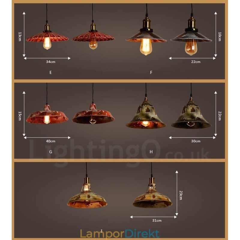 1 Light Rustic Lodge Retro Vintage Pendel Light Loft