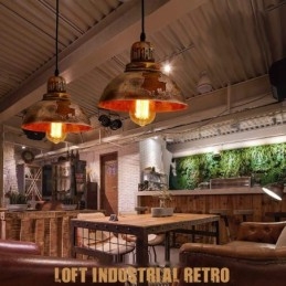1 Light Rustic Lodge Retro Vintage Pendel Light Loft