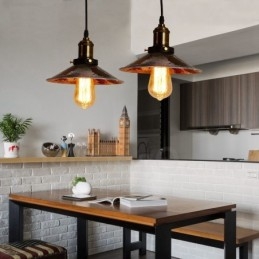 1 Light Rustic Lodge Retro Vintage Pendel Light Loft