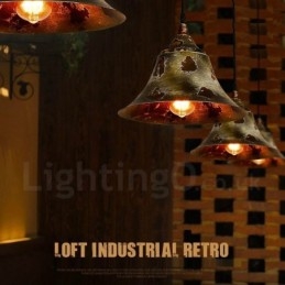 1 Light Rustic Lodge Retro Vintage Pendel Light Loft
