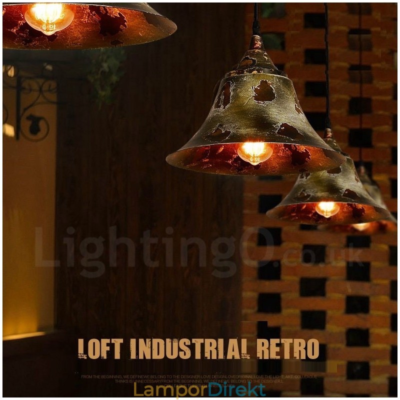 1 Light Rustic Lodge Retro Vintage Pendel Light Loft