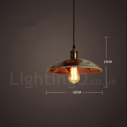 1 Light Rustic Lodge Retro Vintage Pendel Light Loft