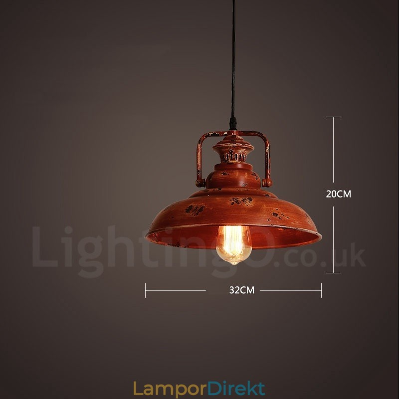 1 Light Rustic Lodge Retro Vintage Pendel Light Loft