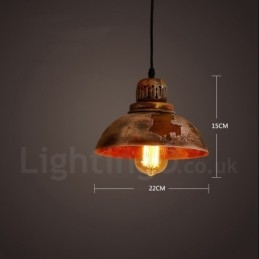 1 Light Rustic Lodge Retro Vintage Pendel Light Loft