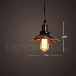 1 Light Rustic Lodge Retro Vintage Pendel Light Loft