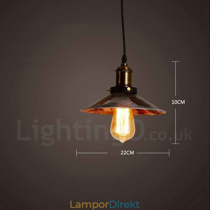1 Light Rustic Lodge Retro Vintage Pendel Light Loft