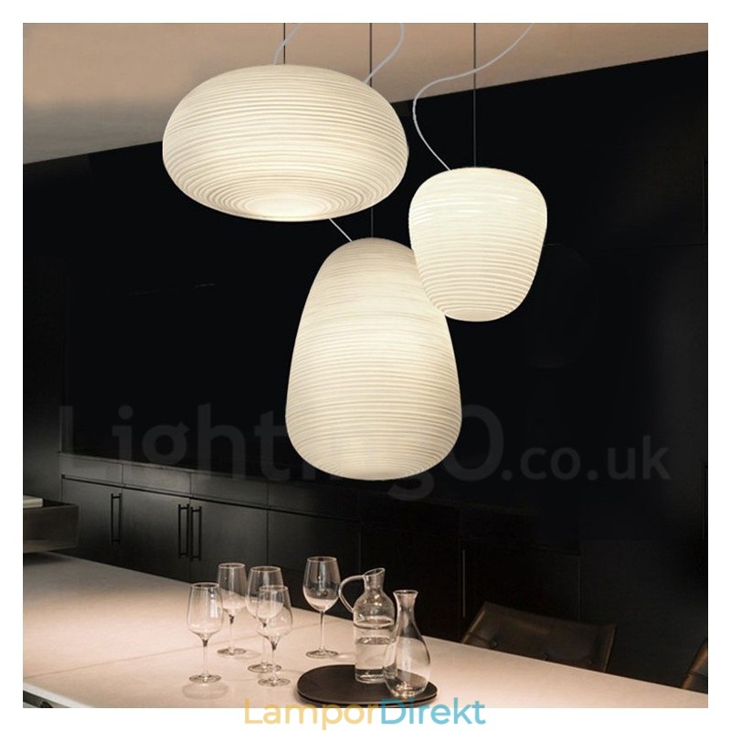 1 Ljus Modern Contemporary Pendellampa Taklampa Med Glasskärm