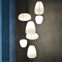 1 Ljus Modern Contemporary Pendellampa Taklampa Med Glasskärm