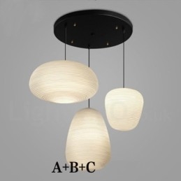 1 Ljus Modern Contemporary Pendellampa Taklampa Med Glasskärm