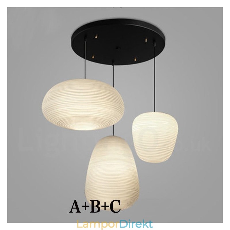 1 Ljus Modern Contemporary Pendellampa Taklampa Med Glasskärm