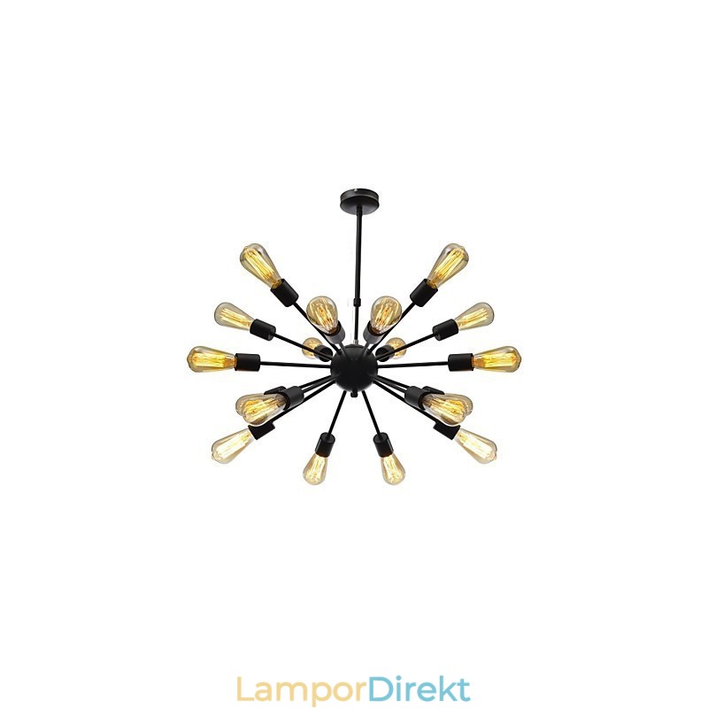 Nordamerikansk Stil Minimalistisk Radial 18 Ljus Ljuskrona