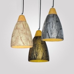 1 Light Cement Modern Contemporary Pendel Light Taklampa