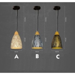 1 Light Cement Modern Contemporary Pendel Light Taklampa