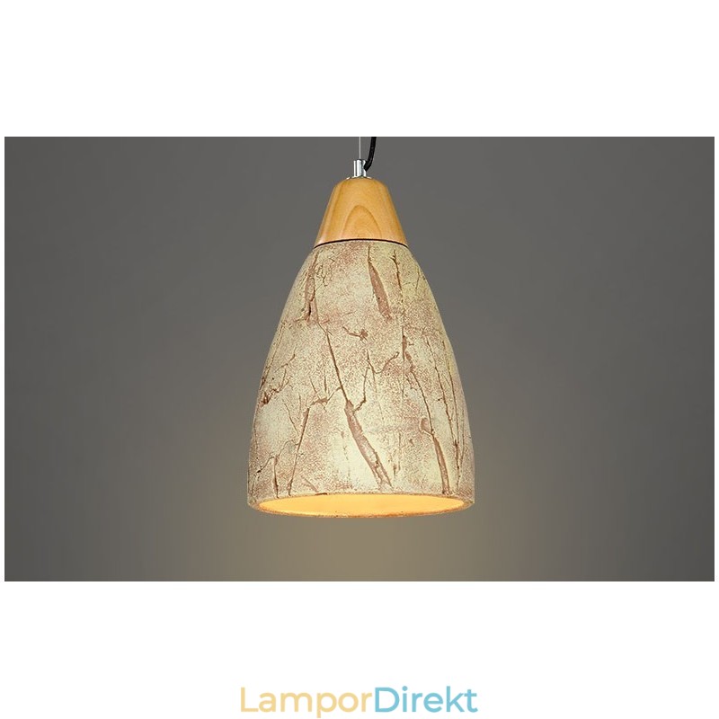 1 Light Cement Modern Contemporary Pendel Light Taklampa