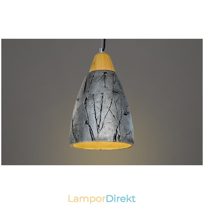 1 Light Cement Modern Contemporary Pendel Light Taklampa