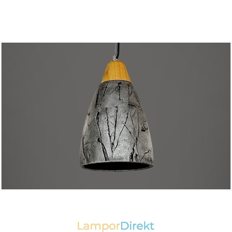 1 Light Cement Modern Contemporary Pendel Light Taklampa
