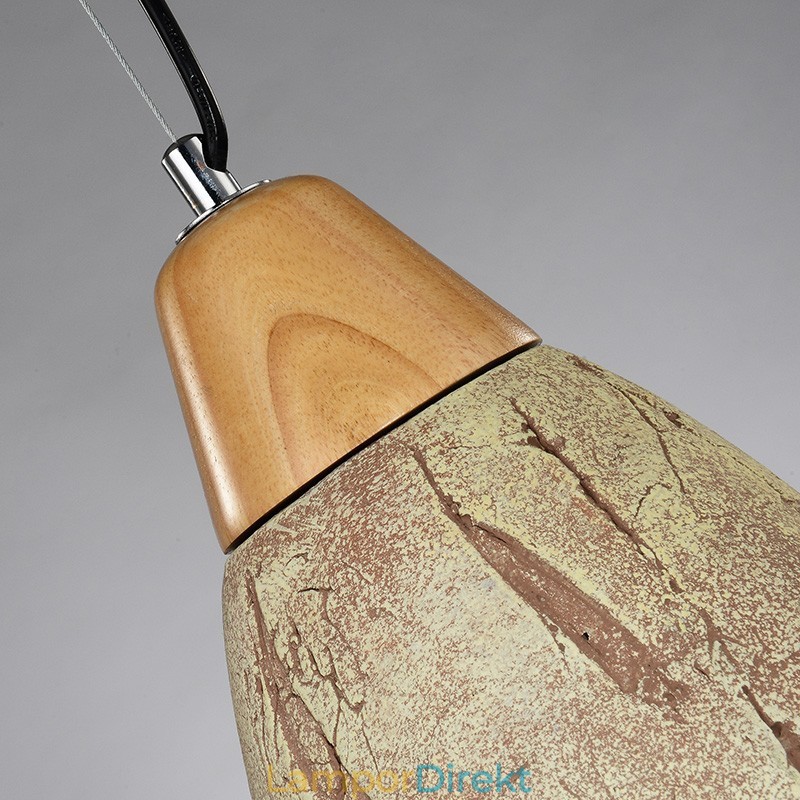 1 Light Cement Modern Contemporary Pendel Light Taklampa