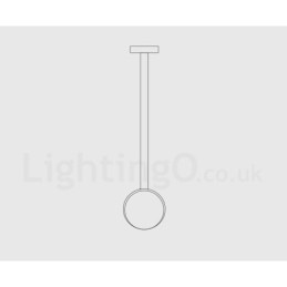 1 Light Cement Modern Contemporary Pendel Light Taklampa