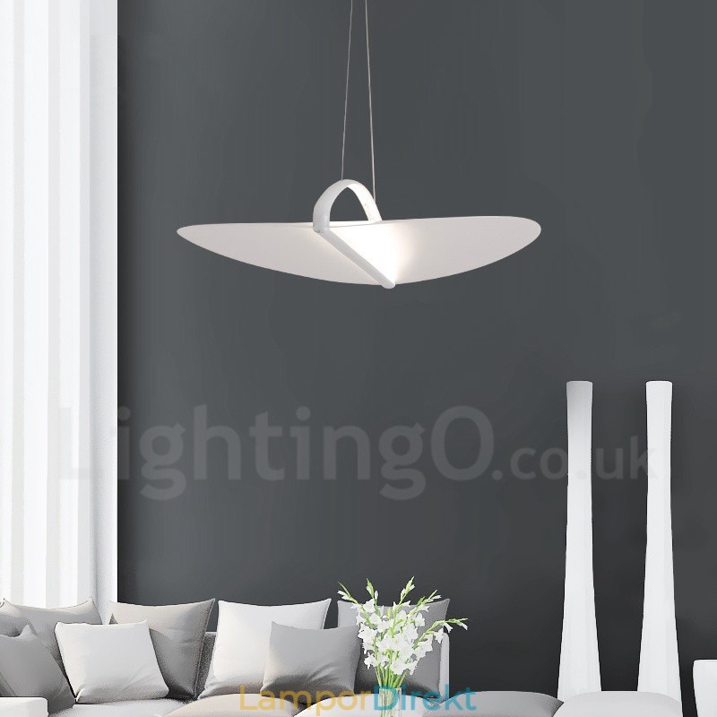 Modern Contemporary 1 Ljus Akryl Taklampa Med Stålskärm