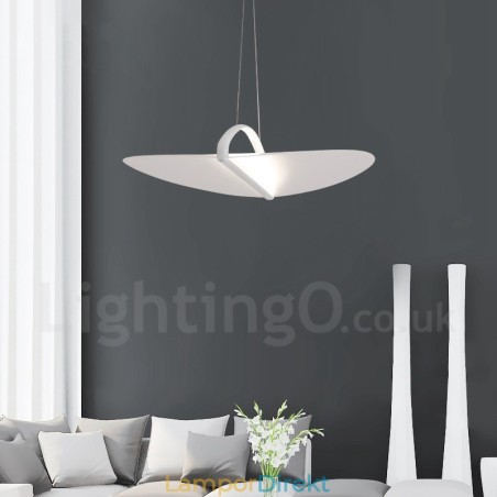 Modern Contemporary 1 Ljus Akryl Taklampa Med Stålskärm Modern Contemporary 1 Ljus Akryl Taklampa Med Stålskärm