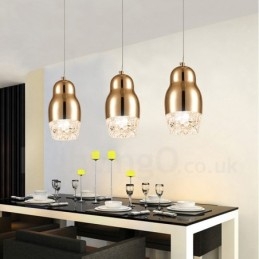 Modern Contemporary 1 Ljus Aluminiumlegering Taklampa Med Akrylskärm