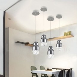 Modern Contemporary 1 Ljus Aluminiumlegering Taklampa Med Akrylskärm