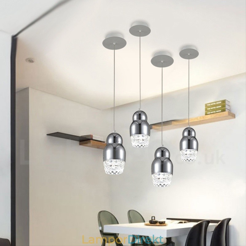 Modern Contemporary 1 Ljus Aluminiumlegering Taklampa Med Akrylskärm