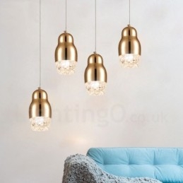 Modern Contemporary 1 Ljus Aluminiumlegering Taklampa Med Akrylskärm