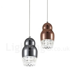 Modern Contemporary 1 Ljus Aluminiumlegering Taklampa Med Akrylskärm