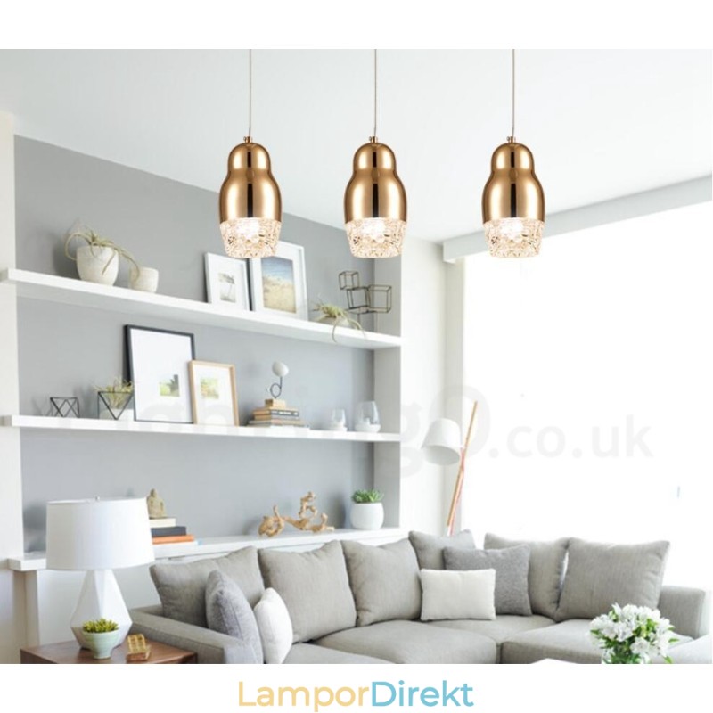 Modern Contemporary 1 Ljus Aluminiumlegering Taklampa Med Akrylskärm