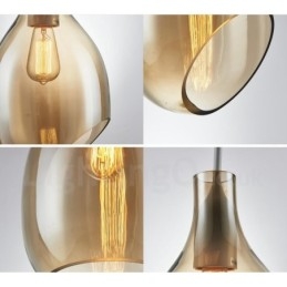 Modern Contemporary 1 Light Glas Pendellampa Med Glasskärm