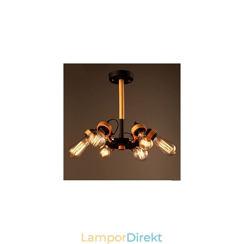 Studiolampor Och Lyktor American Retro Ceiling 6