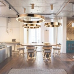 Modern Contemporary 1 Light Steel Pendellampa Med Akrylskärm