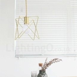 Modern Contemporary 1 Light Steel Pendellampa Med Skärm