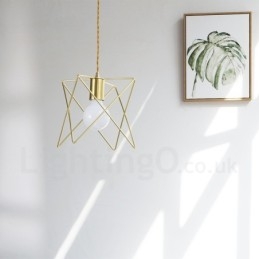 Modern Contemporary 1 Light Steel Pendellampa Med Skärm
