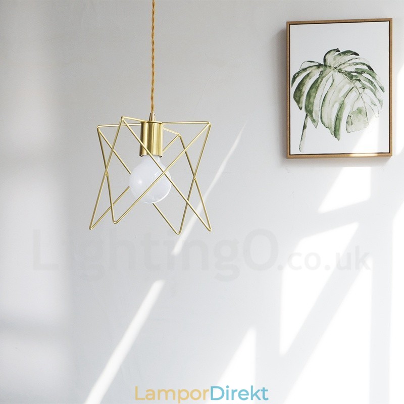 Modern Contemporary 1 Light Steel Pendellampa Med Skärm