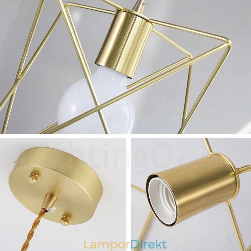 Modern Contemporary 1 Light Steel Pendellampa Med Skärm
