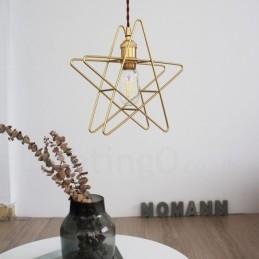 Modern Contemporary 1 Ljus Mässing Taklampa Med Skärm