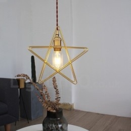 Modern Contemporary 1 Ljus Mässing Taklampa Med Skärm