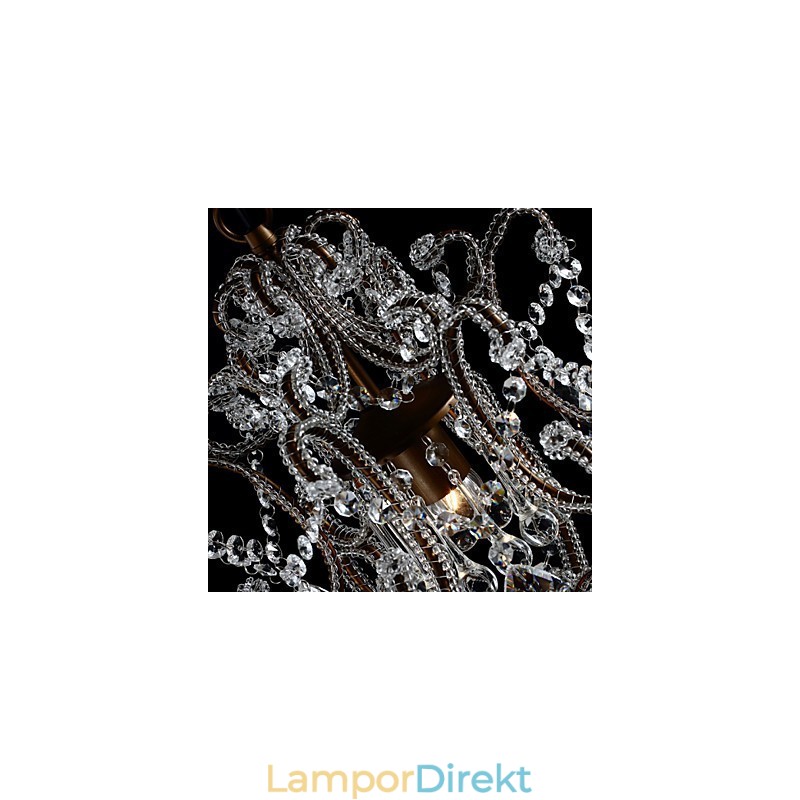 Modern Ljuskrona Design Vintage Ljuskrona Loft Kristall Ljusarmatur Luster Hängande Lampa