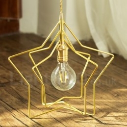 Modern Contemporary 1 Ljus Mässing Taklampa Med Skärm
