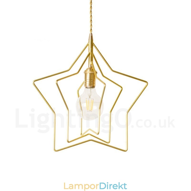 Modern Contemporary 1 Ljus Mässing Taklampa Med Skärm