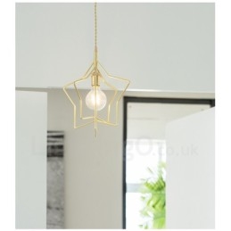Modern Contemporary 1 Ljus Mässing Taklampa Med Skärm