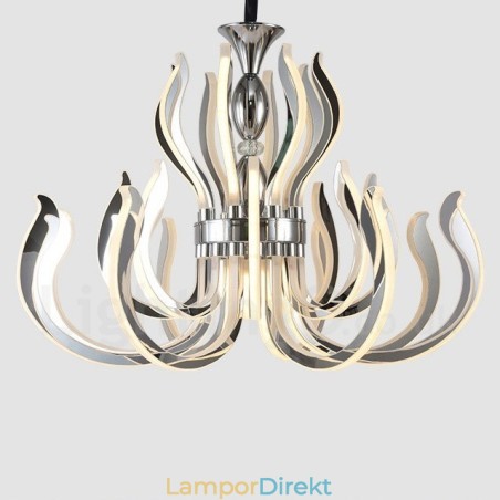 Modern Contemporary 24 Ljus Akrylkrona Med Akrylskärm Modern Contemporary 24 Ljus Akrylkrona Med Akrylskärm