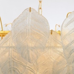 Modern Contemporary 4 Light Steel Pendellampa Med Glasskärm